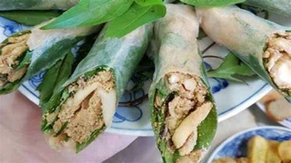 Nem chạo làm từ nấm: Món chay ngon và lành