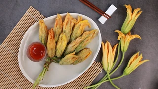 Bông bí nhồi thịt chiên giòn không thể ngon hơn