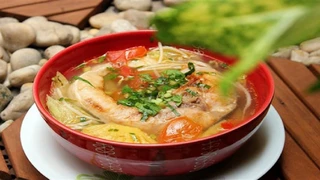 Cách nấu món bún cá bớp thơm ngon chuẩn vị 