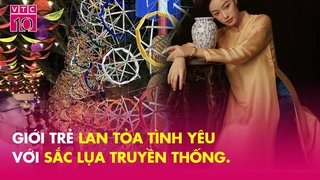 Giới trẻ lan tỏa tình yêu với sắc lụa truyền thống