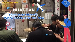 Tô mì Soba rẻ nhất Tokyo trông như thế nào 