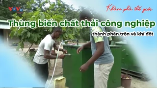 Thùng biến chất thải công nghiệp thành phân trộn và khí đốt