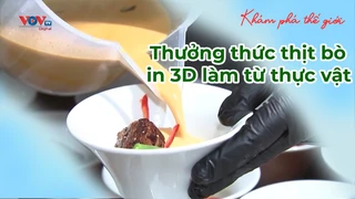 Thưởng thức thịt bò in 3D làm từ thực vật