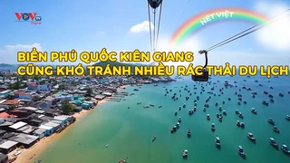 Biển Phú Quốc - Kiên Giang cũng khó tránh nhiều rác thải du lịch