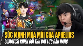 Gumayusi test sức mạnh mùa mới của Aphelios với lượng sát thương siêu ảo khiến đối thủ bất lực đầu hàng