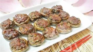 Nấm Mỡ nhồi Tôm Thịt- Món ngon dễ làm