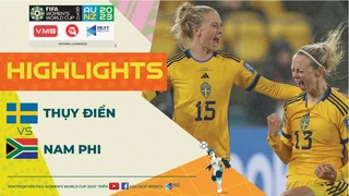 Highlights Thụy Điển - Nam Phi - Hotgirl tỏa sáng phút cuối gieo sầu cho đại diện Châu Phi