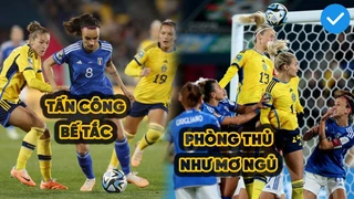 Cận cảnh cách phòng ngự như mơ ngủ của ĐT nữ Italia trước Thụy Điển khiến Maldini, Nesta ngán ngẩm