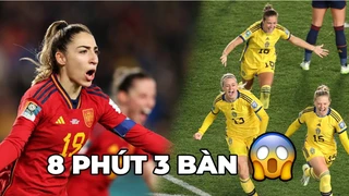 Cận cảnh màn rượt đuổi quá kịch tính giữa ĐT nữ Tây Ban Nha - Thụy Điển I Bán kết World Cup 2023