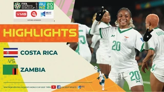 Highlights - Nữ Costa Rica - Nữ Zambia - Bàn thắng 1000, đại diện châu Phi ngẩng cao đầu rời giải