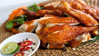Gà nướng gừng: Món ngon chữa bệnh ngày Tết