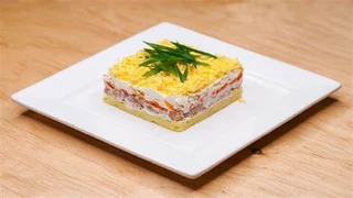 10 phút chế biến salad mimoza, món ăn rất tốt cho sức khỏe