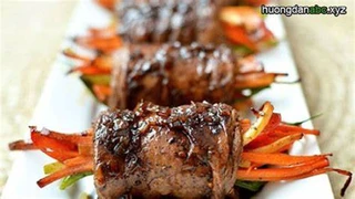 Thịt bò cuộn rau, thịt bò kẹp nấm: Món ăn khó cưỡng mùa hè