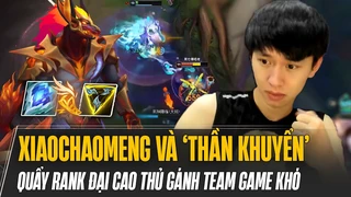 Xiaochaomeng và thần khuyển Nasus quẩy rank đại cao thủ gánh team game khó cực hay với 600Q sau 20'