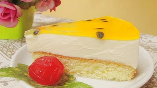 Bánh chanh leo kem hoa quả - Món ăn hấp dẫn