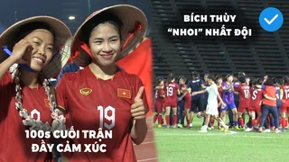 GÓC MÁY KHÔNG CÓ TRÊN TRUYỀN HÌNH - 100s cuối đầy cảm xúc của ĐT nữ Việt Nam trong trận chung kết