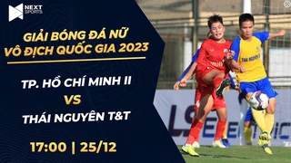 Trực tiếp TP. HCM II - Thái Nguyên T&T Giải bóng đá nữ VĐQG - Cúp Thái Sơn Bắc (P1)
