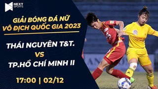 Trực tiếp Tp. HCM II-Thái Nguyên T&T Giải bóng đá nữ VĐQG-Cúp Thái Sơn 2023 (P1)