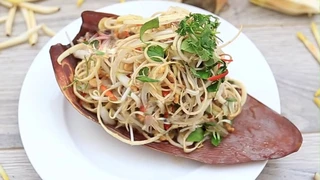Nộm hoa chuối, món ngon dễ làm