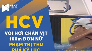 ?HCV VÒI HƠI CHÂN VỊT 100m ĐƠN NỮ Phạm Thị Thu xác lập kỷ lục tại SEA Games với thành tích 40s41