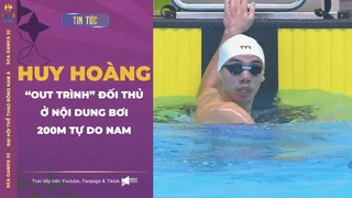 Nguyễn Huy Hoàng out trình mọi đối thủ tại nội dung bơi 200m tự do Nam SEA Games 32