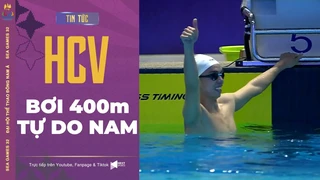 ? HCV Bơi 400m tự do nam Huy Hoàng không cho đối thủ gây bất ngờ ở nội dung sở trường