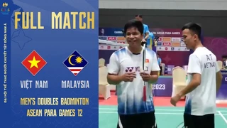 FULL HD Vietnam - Malaysia Men's doubles Badminton ASEAN Para Games 12