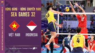 Full HD Việt Nam - Indonesia bola voli putra Semifinal Men's Volleyball SEA Games 32 (P3)