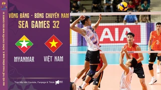 Full HD Myanmar - Việt Nam မြန်မာ - ဗီယက်နမ် အမျိုးသားဘော်လီဘော Men's Volleyball SEA Games 32 (P1)