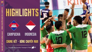 HIGHLIGHTS Campuchia - Indonesia Chung kết Bóng chuyền nam SEA Games 32. Indonesia out trình ĐNA