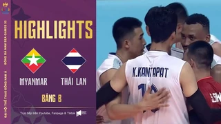 Highlights Myanmar - Thái Lan Bóng chuyền nam - Bảng B - SEA Games 32