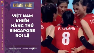 Những chuỗi điểm được ghi bởi các cô gái Việt Nam biến Singapore thành những khán giả trên sàn đấu