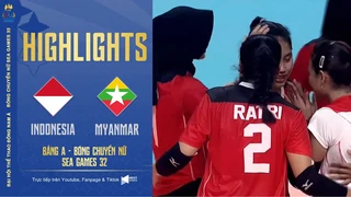 HIGHLIGHTS Indonesia - Myanmar Bảng A Bóng chuyền Nữ SEA Games 32 Chiến thắng là điều tất yếu