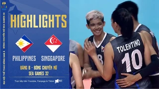 HIGHLIGHTS Philippines - Singapore Bảng A Bóng chuyền Nữ Hàng công xuyên phá những tay chắn
