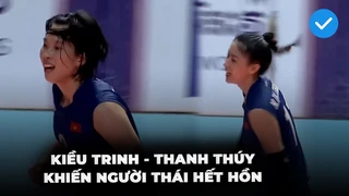 Set đấu Thanh Thúy - Kiều Trinh khiến người thái kinh hồn, phải công nhận đẳng cấp tại SEA Games 32