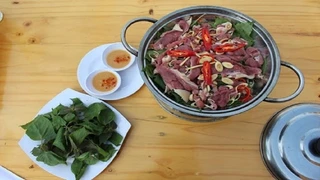 Me hấp tía tô thanh mát lúc giao mùa