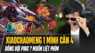 Đồng đội Ping ? liên tục sau khi chứng kiến Renekton của Xiaochaomeng 1 mình cân 4 trên top siêu mãn nhãn