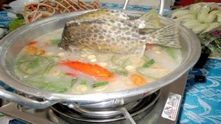 Đậm đà hương vị cá nâu nấu mẻ