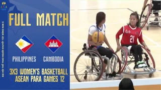 FULL HD | Philppines - Cambodia | 3x3 Women's Basketball ASEAN Para Games 12 (P1)