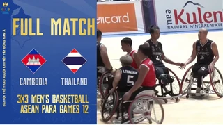 FULL HD Cambodia - Thailand 3x3 Men's Basketball ASEAN Para Games 12 (P2)