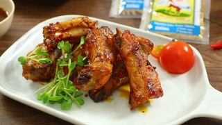 Sườn nướng cho tiệc tất niên thêm ấm