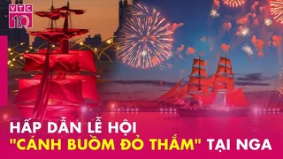 Hấp dẫn lễ hội "Cánh buồm đỏ thắm" tại Nga