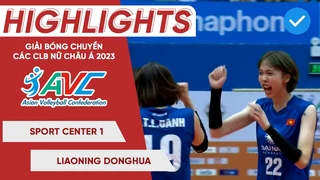 HIGHLIGHTS - (ĐTVN) Sport Center 1 - Liaoning Donghua - Bán kết Giải bóng chuyền CLB nữ Châu Á 2023