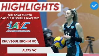 HIGHLIGHTS - Khuvsgul Erchim VC - Altay VC - Giải bóng chuyền CLB nữ Châu Á 2023