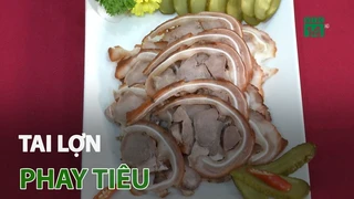 Chống ngán với món tai lợn phay tiêu