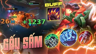 w 2 giây cooldown hồi 1k2 máu? trâu vô lý với volibear full tank 13.24 | htp tập đặc biệt video 1000
