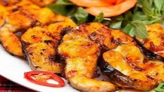 Cá Lăng nướng riềng mẻ
