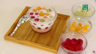 Thạch bi hoa quả thơm mát cho trẻ em ngày hè