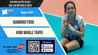 TRỰC TIẾP - Diamond Food - King Whale Taipei (Bản đẹp) - Bán kết Giải bóng chuyền CLB nữ Châu Á 2023 (P4)