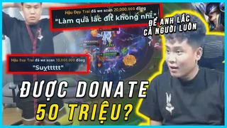 Duy Còm bất ngờ khi được donate 50 triệu